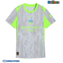 Camisa de Futebol Manchester City Nathan Ake #6 Equipamento Alternativo Mulheres 2025-26 Manga Curta